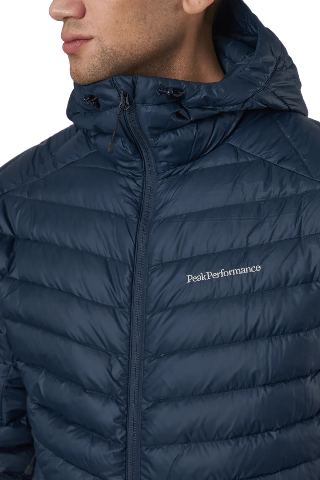 Rendimiento máximo M Frost Down Hood Jacket Blue Shadow