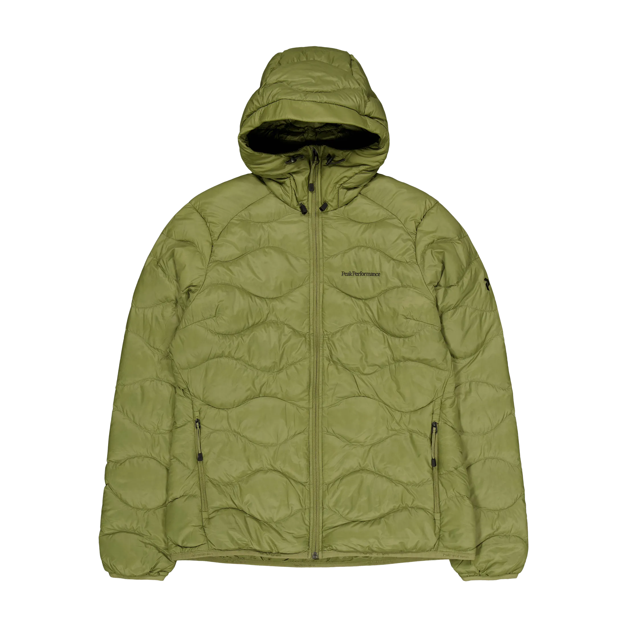 Rendimiento máximo W Helium Down Hood Jacket Snap Green