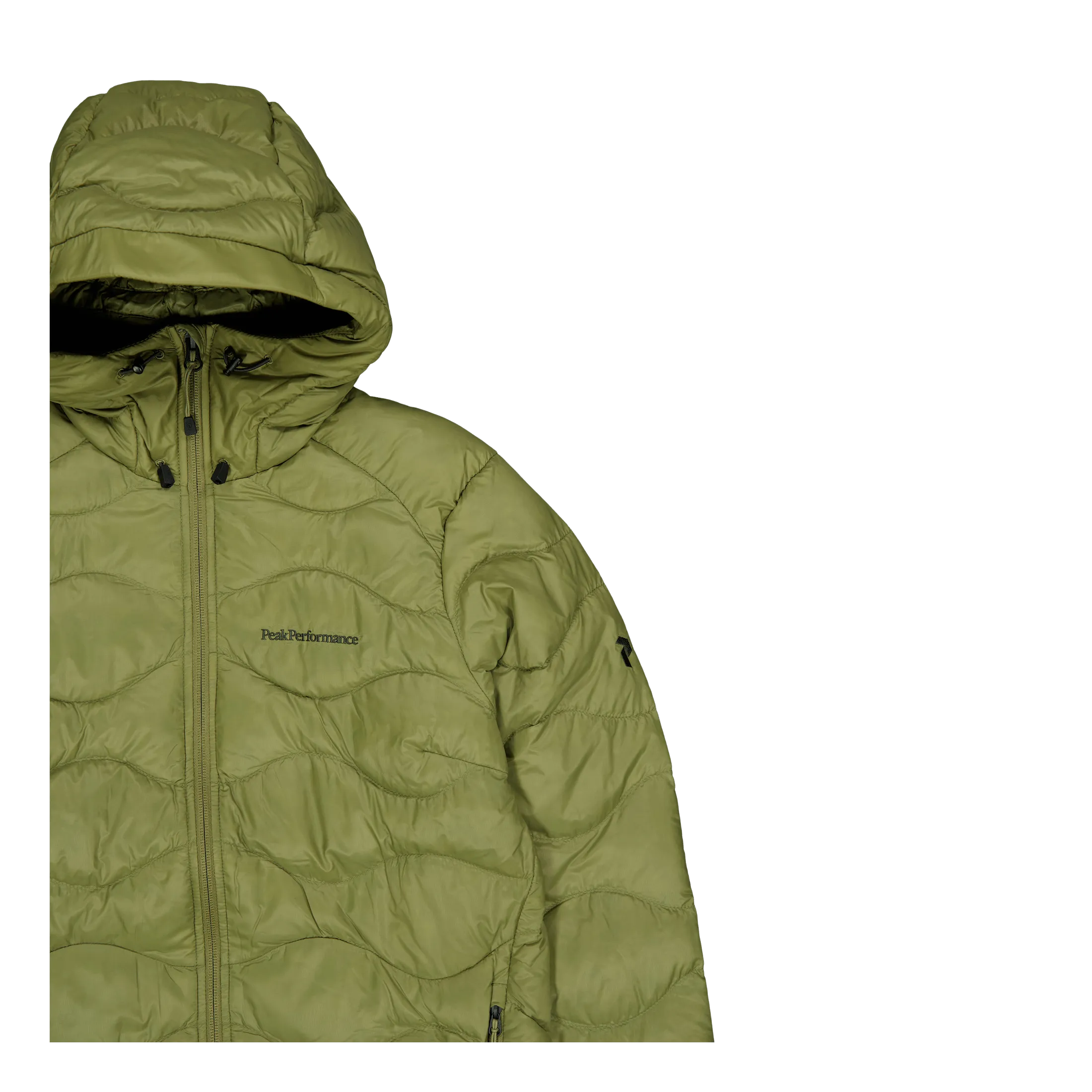 Rendimiento máximo W Helium Down Hood Jacket Snap Green