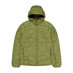 Rendimiento máximo W Helium Down Hood Jacket Snap Green