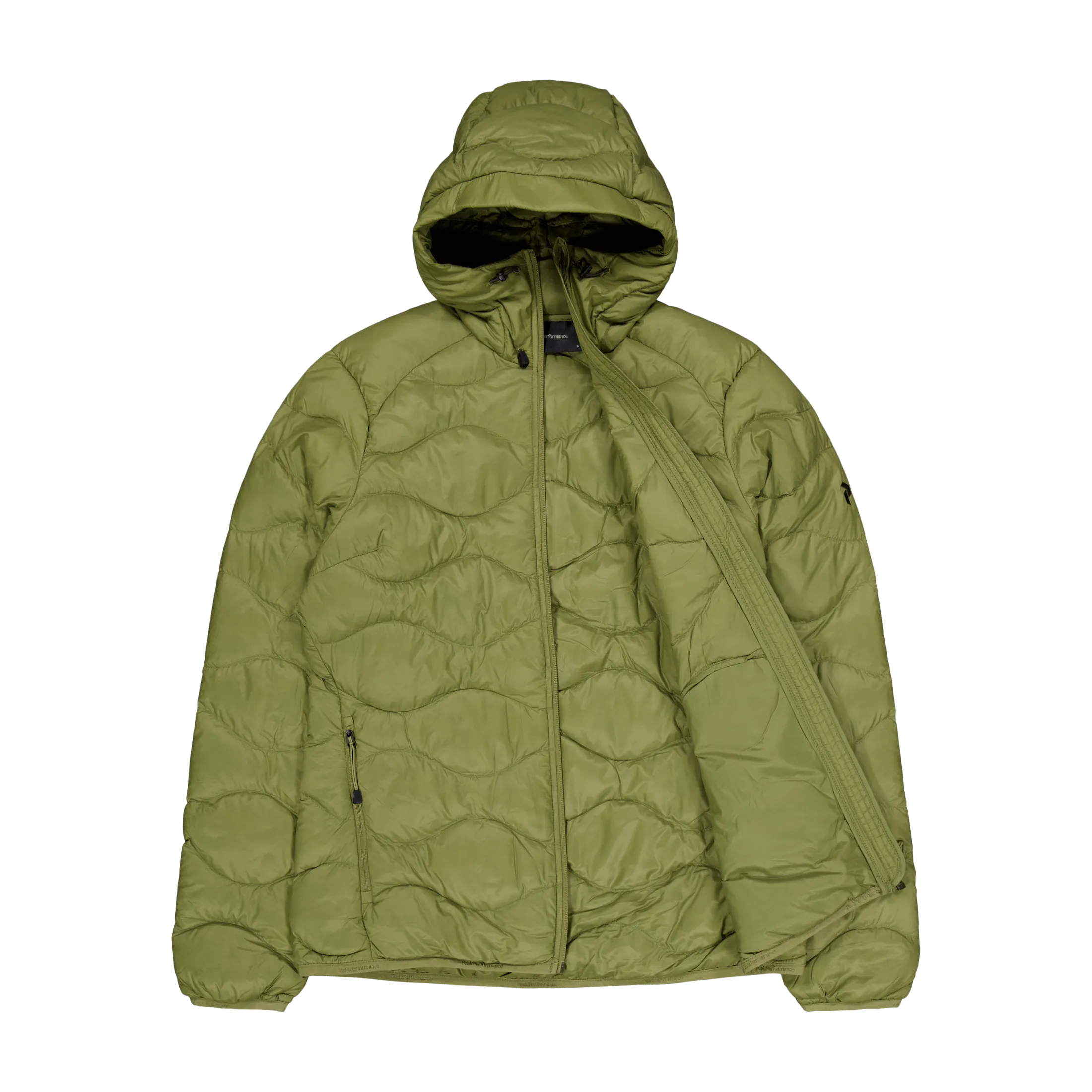 Rendimiento máximo W Helium Down Hood Jacket Snap Green