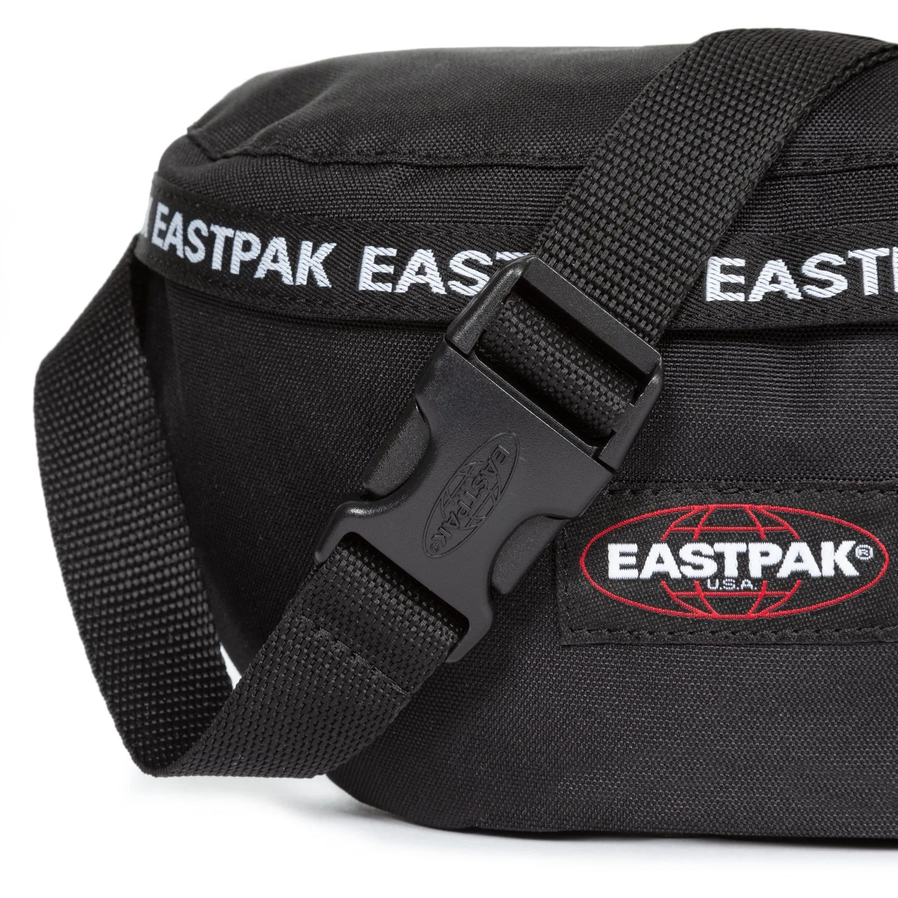 Riñonera clásica Eastpak Springer 2 litros EK074J08 Bold Puller Black Negra logomanía de los años 90