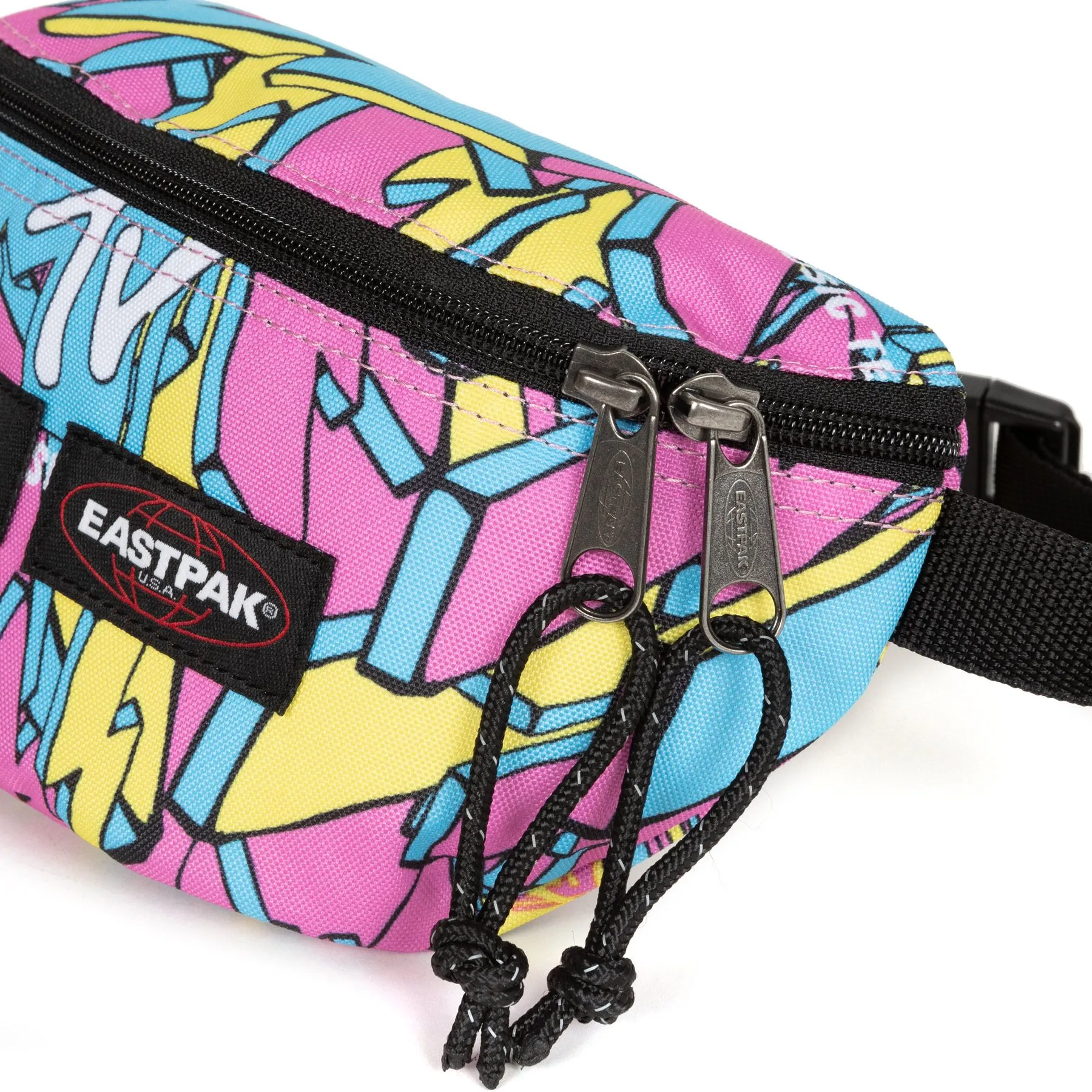 Riñonera Eastpak Springer 2 litros EK074L87 MTV Pink rosa retro años 80 radio cassette