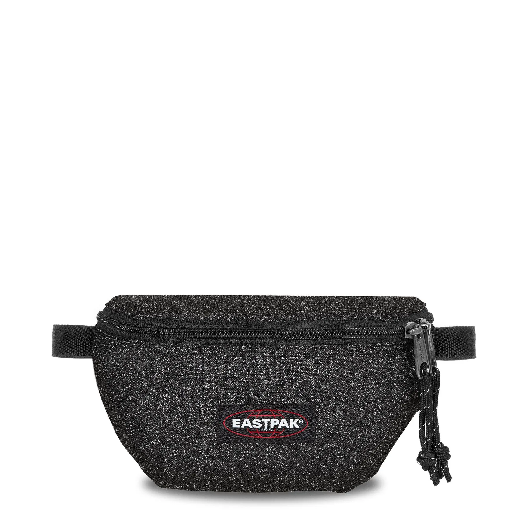 Riñonera Eastpak Springer 2 litros EK074N98 Spark Black/Negra con un toque purpurina