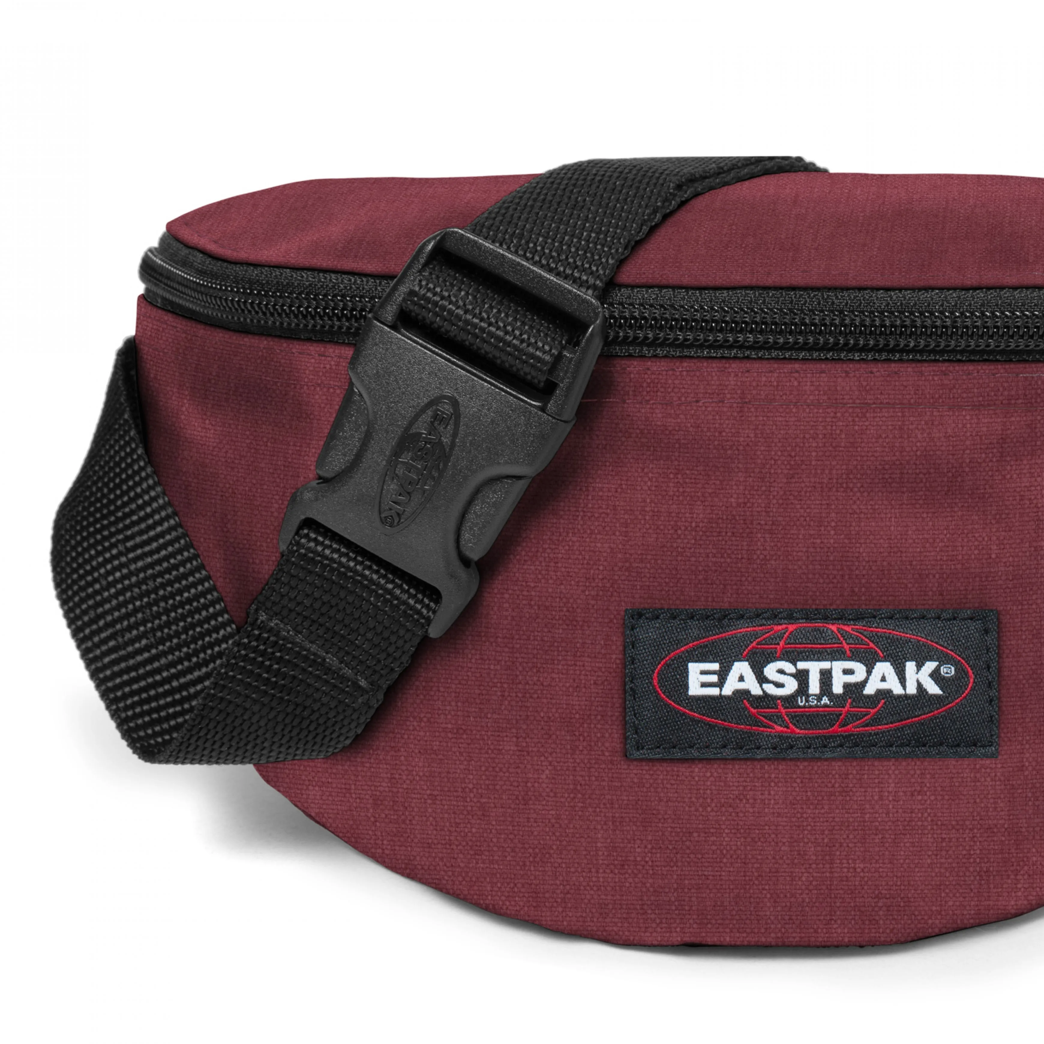 Riñonera Eastpak Springer EK07423S Crafty Wine granate efecto jeans