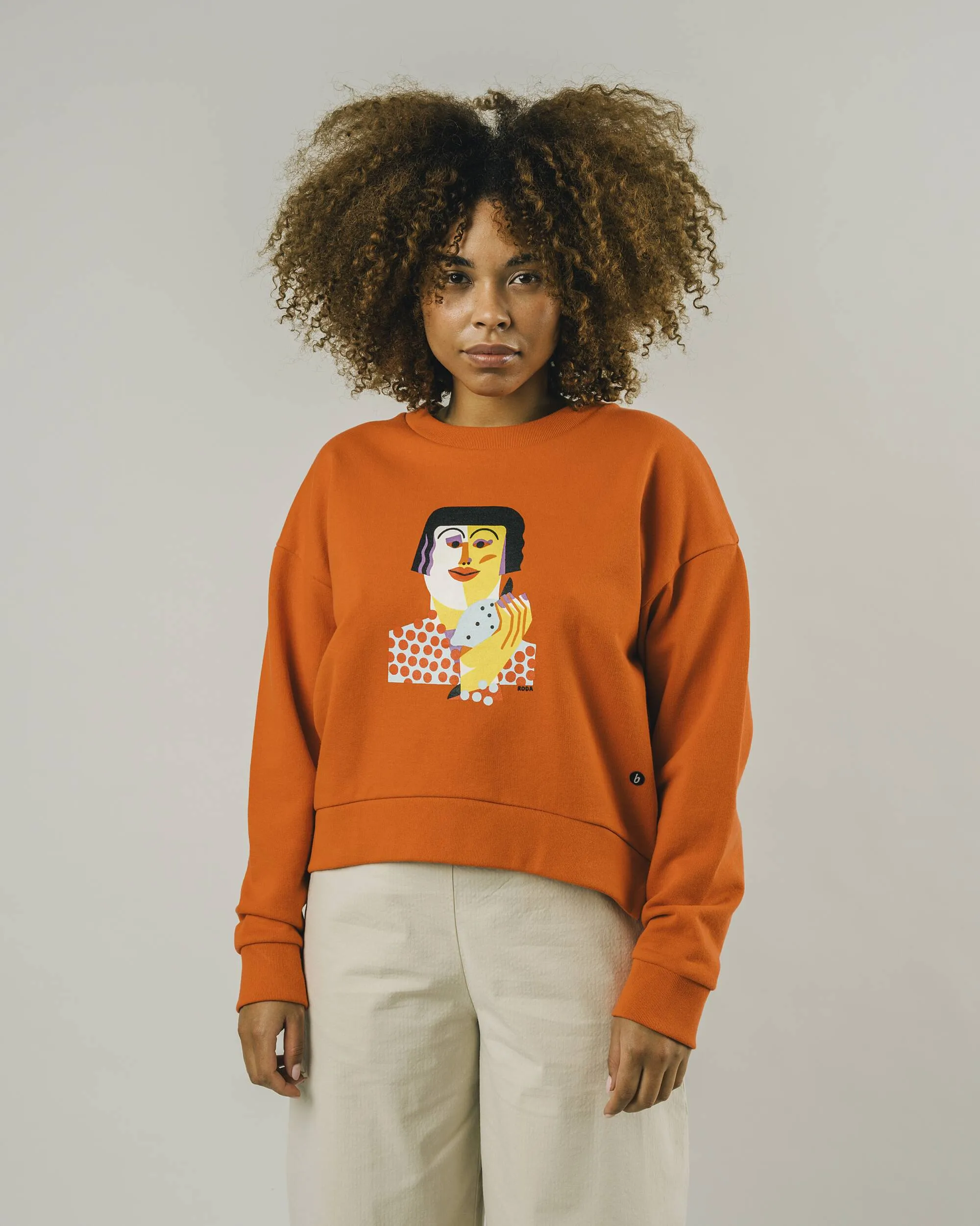 Roda Face Sweatshirt Chilli