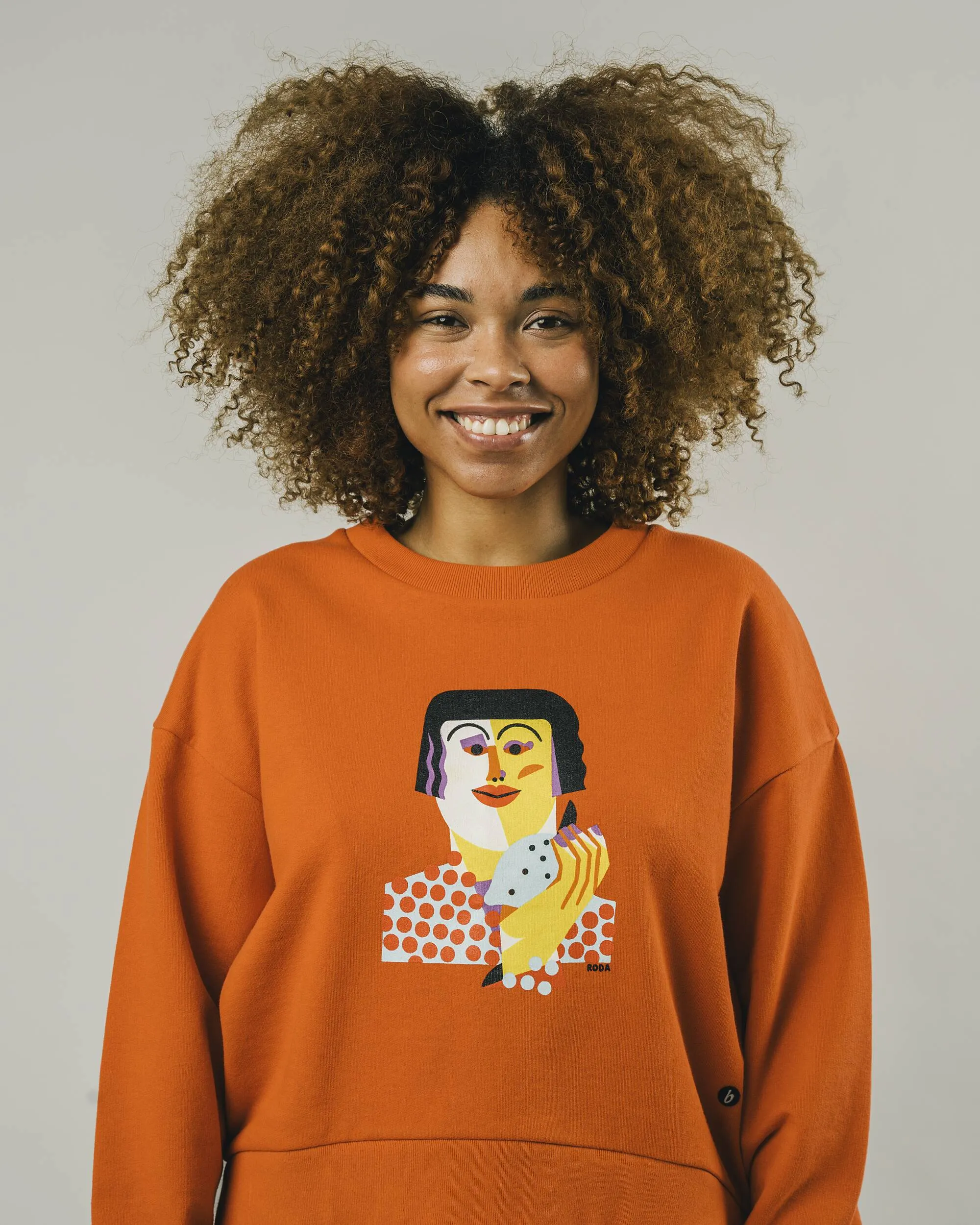 Roda Face Sweatshirt Chilli