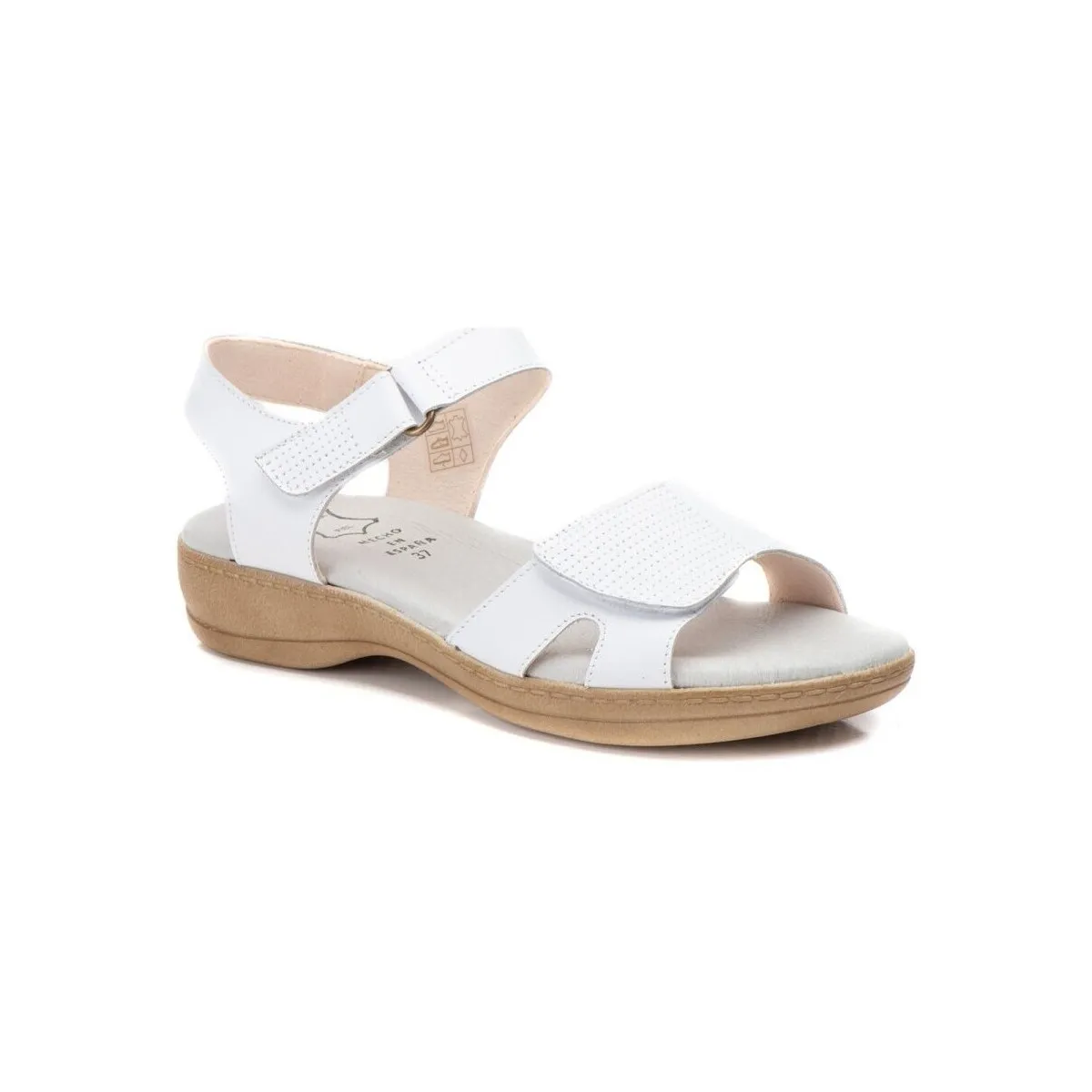 Sandalias Confort de piel blancas by CBP