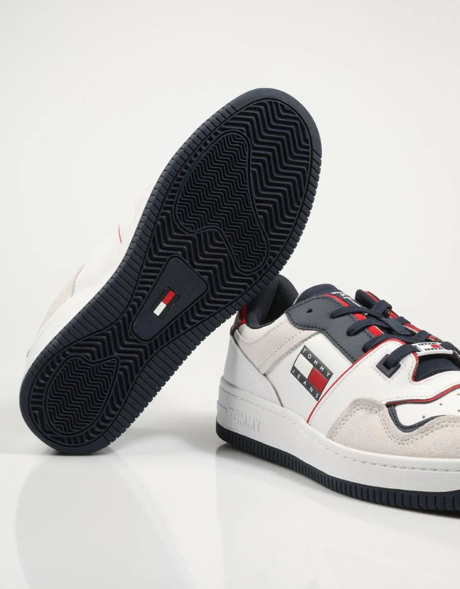  sapatilhas TOMMY HILFIGER Tommy Jeans Deconstructed Basket en Branco 78573