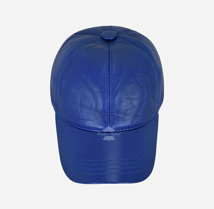 Stylish Unisex Soft Leather Baseball Caps