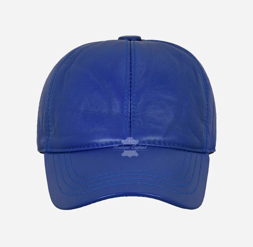 Stylish Unisex Soft Leather Baseball Caps