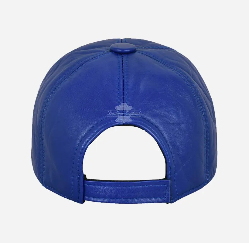 Stylish Unisex Soft Leather Baseball Caps