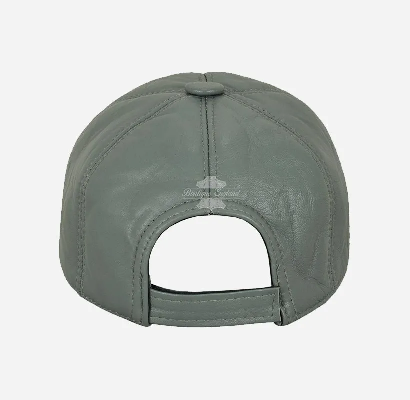 Stylish Unisex Soft Leather Baseball Caps