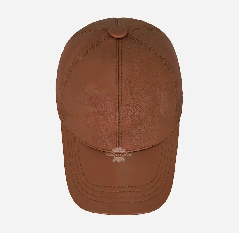 Stylish Unisex Soft Leather Baseball Caps