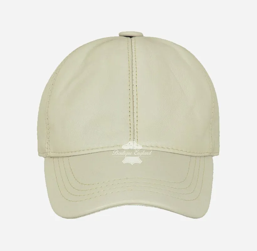 Stylish Unisex Soft Leather Baseball Caps