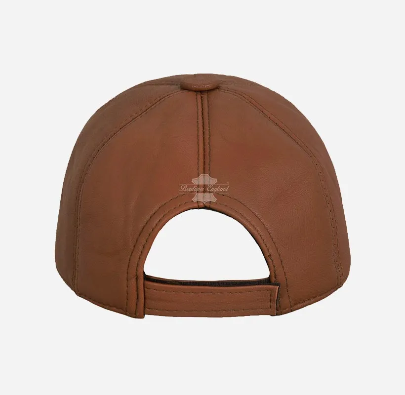 Stylish Unisex Soft Leather Baseball Caps