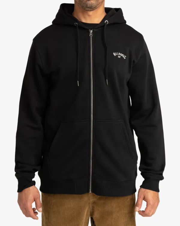 Sudadera BILLABONG casual con capucha y cremallera para Hombre ARCH ZH  BLACK Ref. EBYFT00108 negro