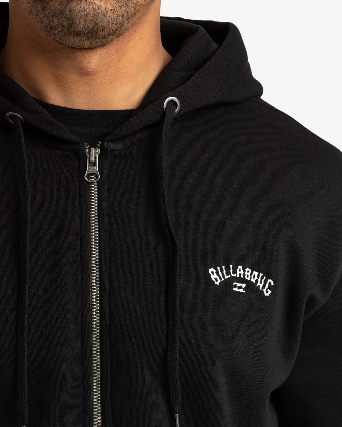 Sudadera BILLABONG casual con capucha y cremallera para Hombre ARCH ZH  BLACK Ref. EBYFT00108 negro