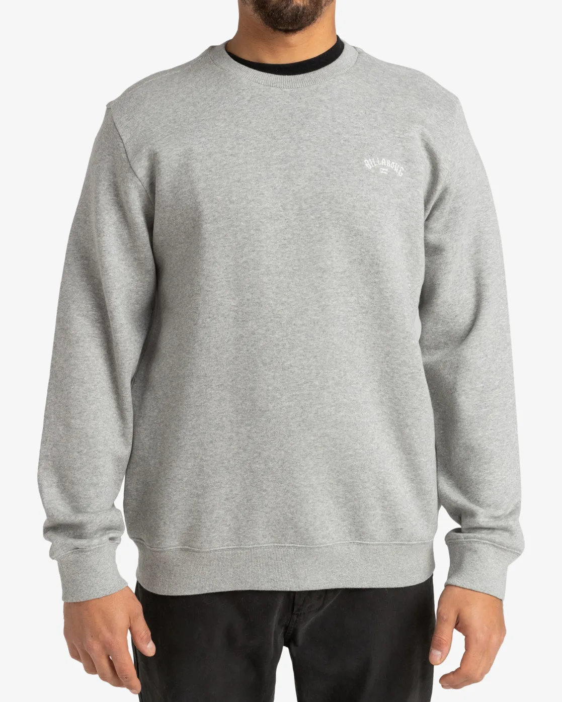 Sudadera BILLABONG casual con cuello redondo  para Hombre ARCH CR (GRH) Ref. EBYFT00103 gris claro