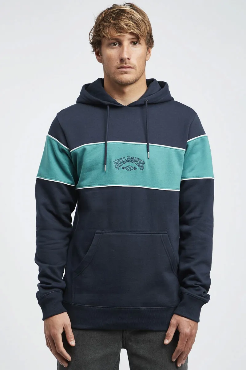 Sudadera Billabong chico con capucha edge pullover ref. q1ho01 BIF9 navy azul marino y verde botella