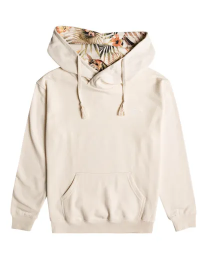 Sudadera BILLABONG con capucha flores para Mujer Louna Ref. SALT CRYSTAL (4194) blanco crema