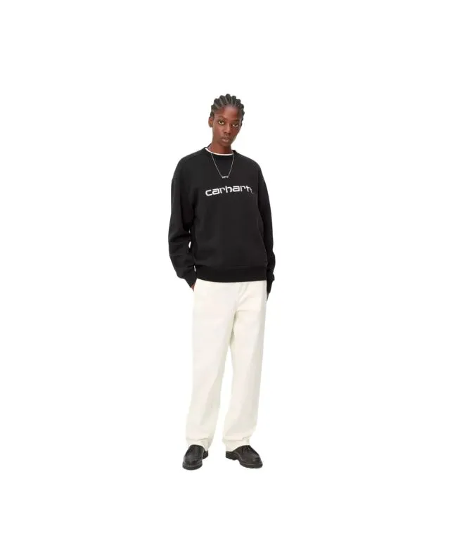 Sudadera Carhartt WIP W' Carhartt Sweatshirt Negro-Blanco