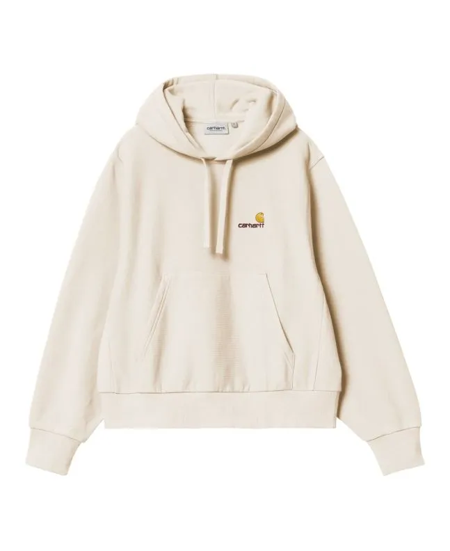 Sudadera con capucha Carhartt WIP W' Hooded American Script Sweatshirt Moonbeam