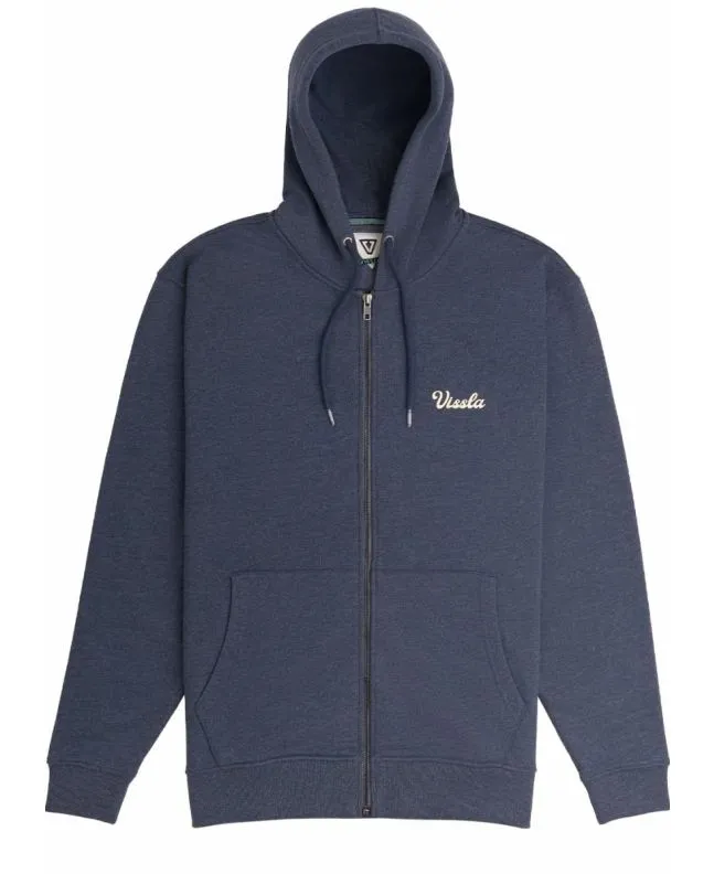 Sudadera con capucha y cremallera Vissla Coastal Dark Naval Heather