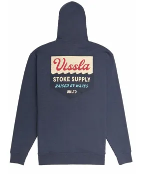 Sudadera con capucha y cremallera Vissla Coastal Dark Naval Heather