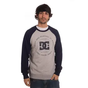 Sudadera DC SHOES Hombre Cuello redondo REBUILT RAGLAN (xbbs) Ref. EDYSF03122 gris y azul