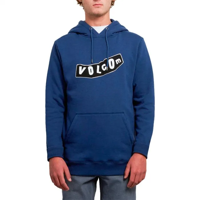 Sudadera Hombre con capucha VOLCOM Supply Stone P/O Ref. A4131804 azul con letras blancas