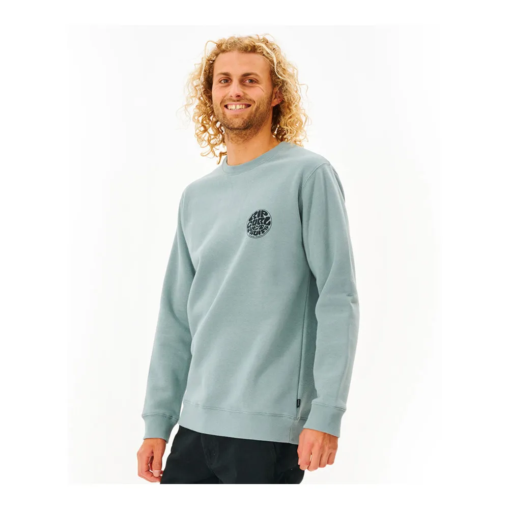 Sudadera Hombre RIP CURL Cuello redondo Wetsuit Icon Crew ref. CFEHN9 mineral blue -azul