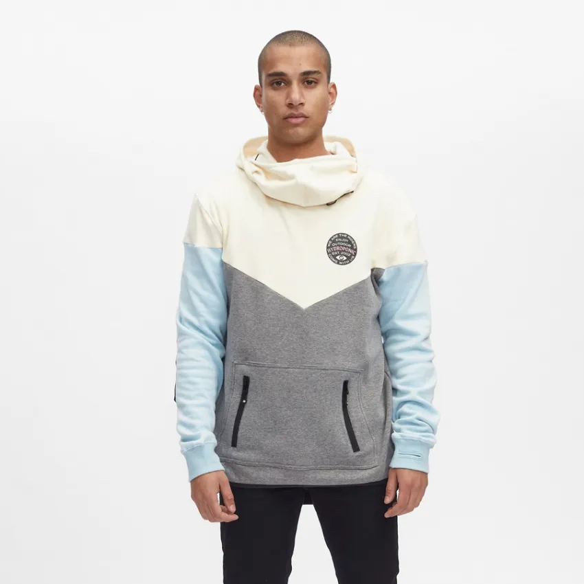 Sudadera Hydroponic con mascarilla hombre con capucha DH RIDERS CREAM / GREY / SKY BLUE Ref. 21557-01 gris