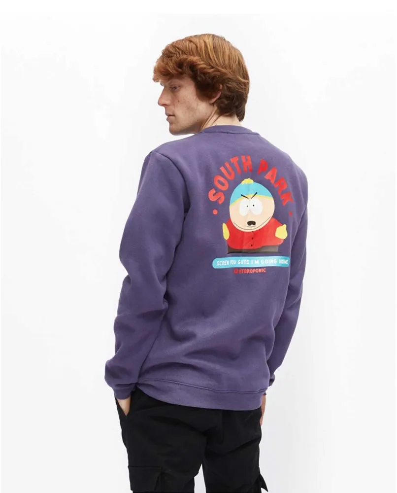 Sudadera Hydroponic hombre cuello redondo divertida SP CARTMAN CW VIOLET BLUE ref-22545 02 MORADO