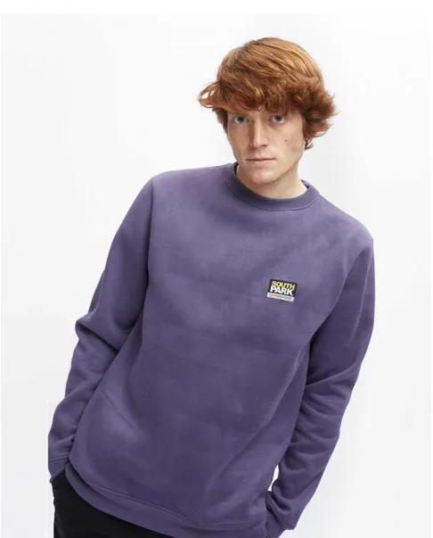 Sudadera Hydroponic hombre cuello redondo divertida SP CARTMAN CW VIOLET BLUE ref-22545 02 MORADO