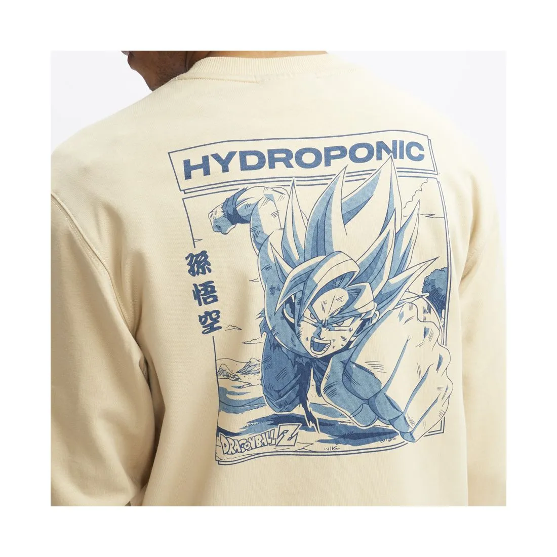 Sudadera Hydroponic hombre cuello redondo DRAGONBALL COMIC CW ref-23051 SAND-beige