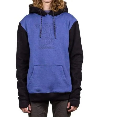 Sudadera Hydroponic Niño con capucha Skate Deep HD YTH Ref. 19549Y Azul jaspeado y negra