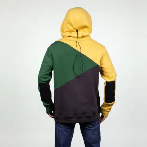 Sudadera Hydroponic Niño con capucha y cascos música DH VORTEX HIFI Ref. 20554Y Verde y mostaza