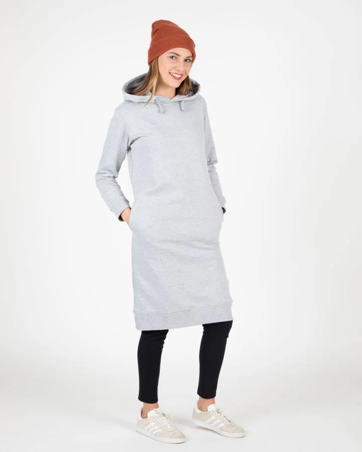 Sudadera larga vegana WEMOTO chica con capucha Ruby – Dress Ref. 182.320-300 gris claro