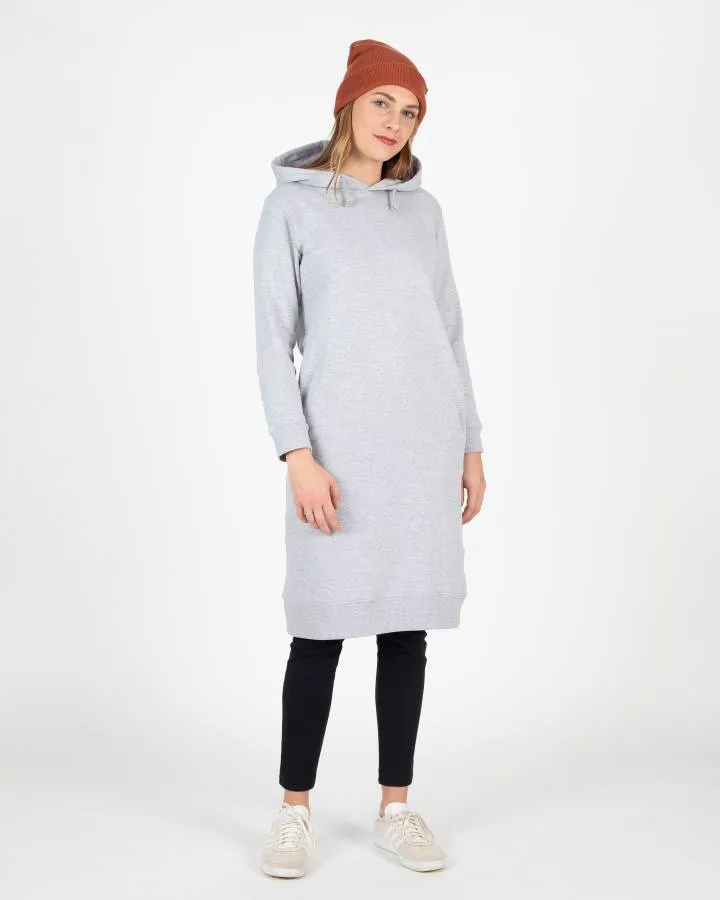 Sudadera larga vegana WEMOTO chica con capucha Ruby – Dress Ref. 182.320-300 gris claro