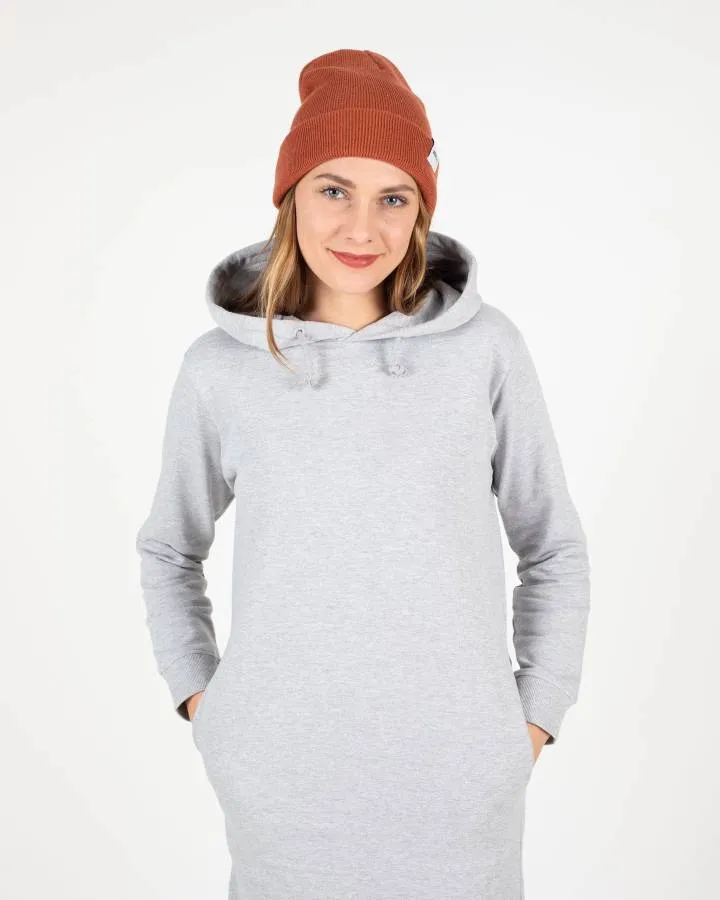 Sudadera larga vegana WEMOTO chica con capucha Ruby – Dress Ref. 182.320-300 gris claro