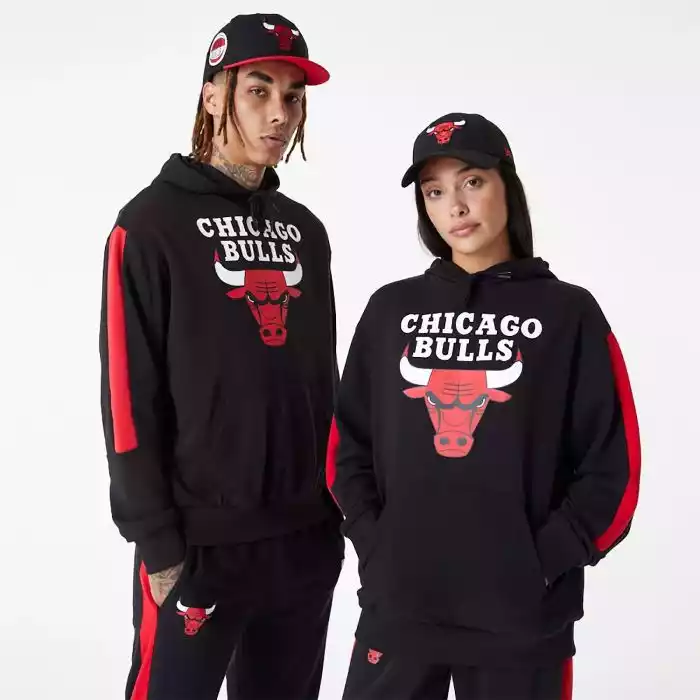 Sudadera New Era Nba Colour Block Os Hoody Chicago Bulls 60416368