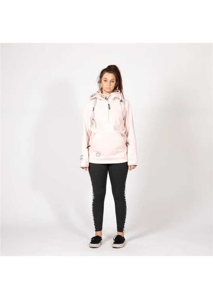 Sudadera Nieve NIKITA Mujer con capucha Softshell 3K RADIO PO HOODIE Blush Pink Ref. NMWFRAD-BSH Rosa palo