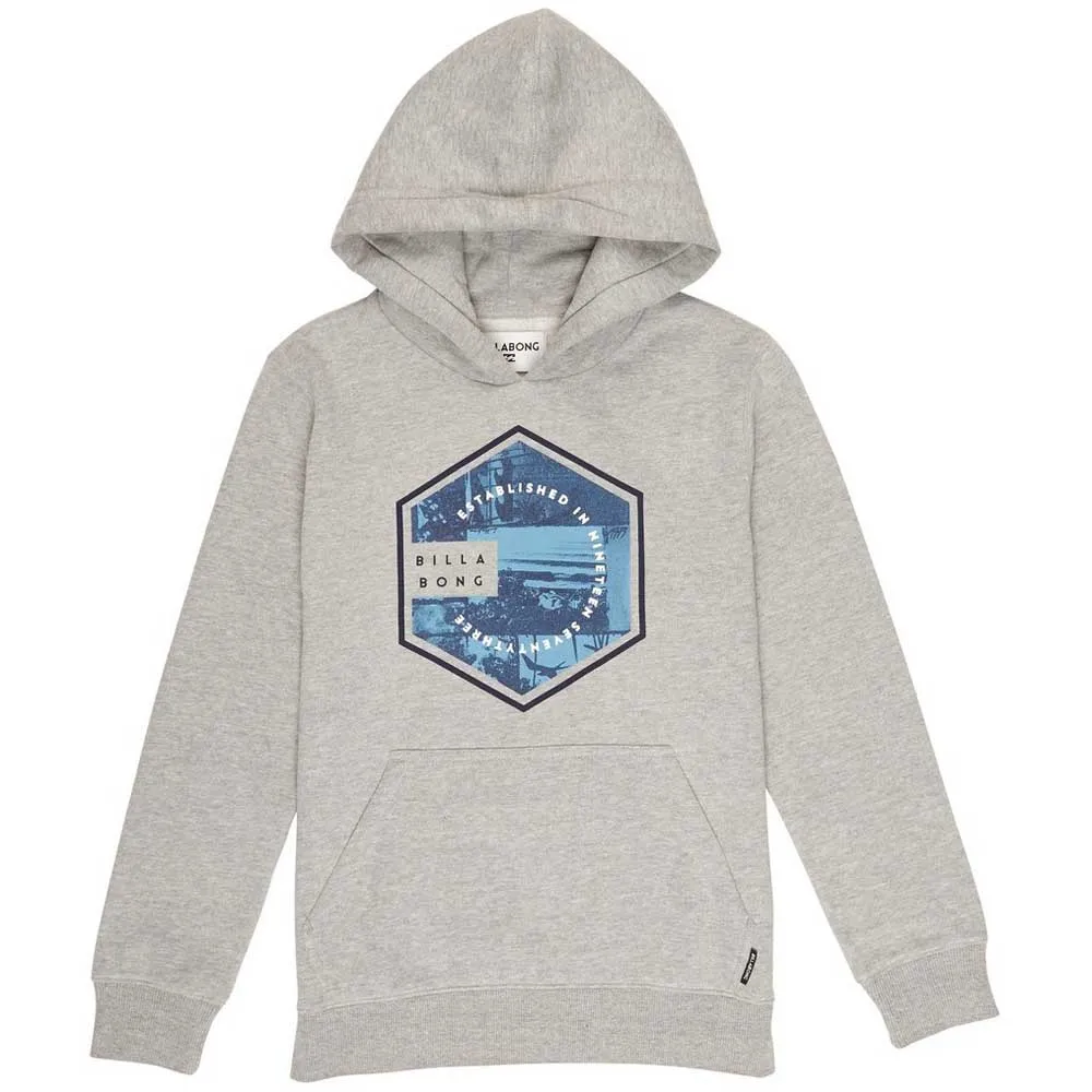 Sudadera niño BILLABONG con capucha SIX HO grey heather Ref.H2HO03 BIP8 gris claro