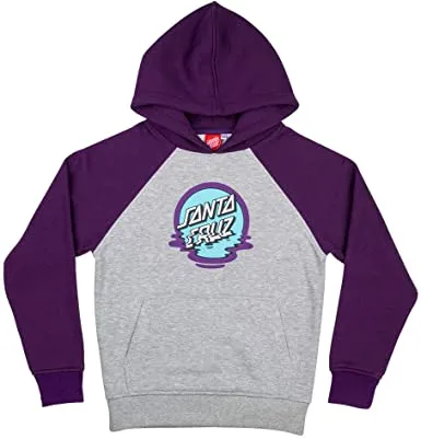 Sudadera niño SANTA CRUZ con capucha para Chicos Ref. Youth DOT REFLECTION HOOD -PURPLE HEATHER GREY LILA