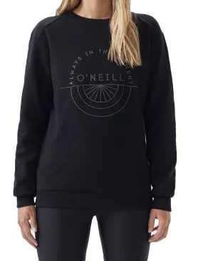 Sudadera O’NEILL cuello redondo para mujer LW EASY CREW SWEATSHIRT Black out Ref. 8P6406 negro