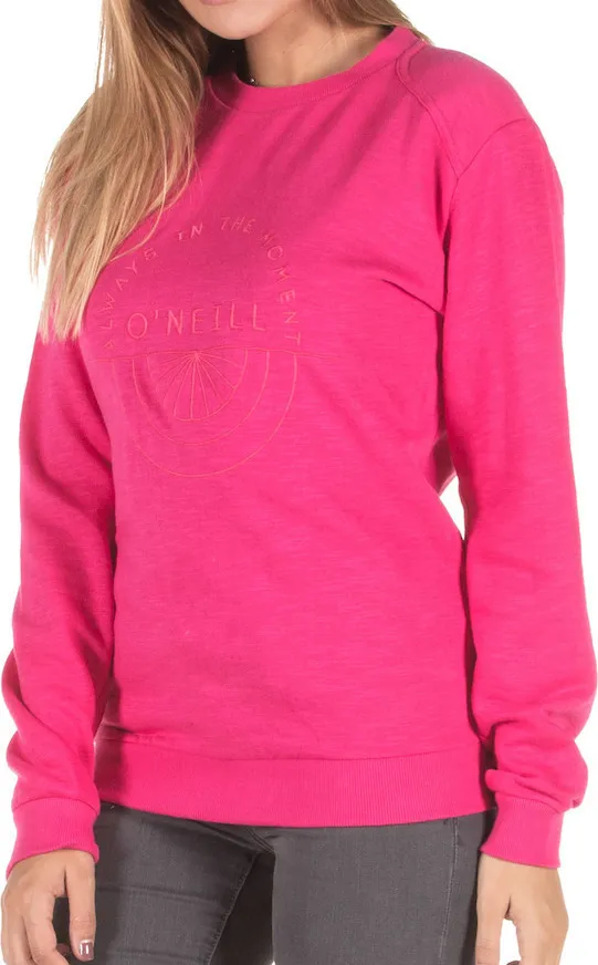 Sudadera O’NEILL cuello redondo para mujer LW EASY CREW SWEATSHIRT Hot pink Ref. 8P6406 fucsia