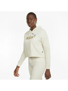 Sudadera Puma Ess Cropped Metalicc Para Mujer