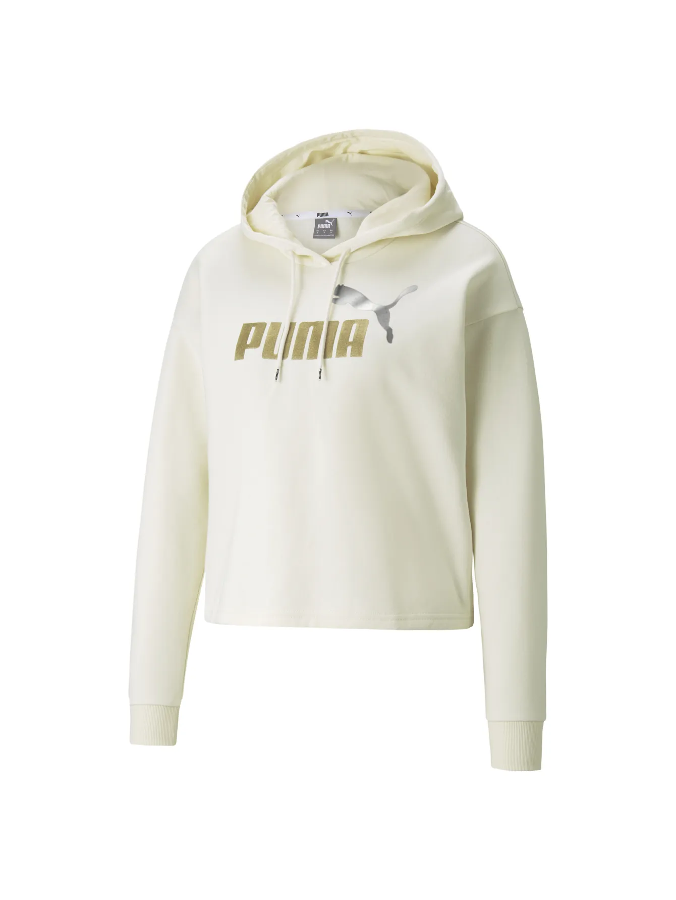 Sudadera Puma Ess Cropped Metalicc Para Mujer