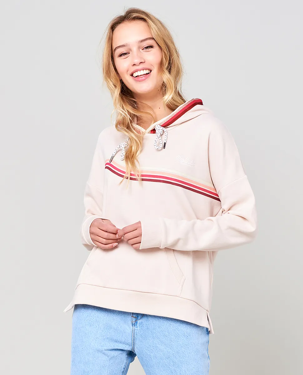 Sudadera RIP CURL Mujer con capucha para mujer Trinita Pop Over Beige Ref. GFEBA5 beig rayas